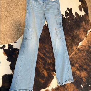 American Eagle Outfitters Sky Blue Wide Leg Jeans